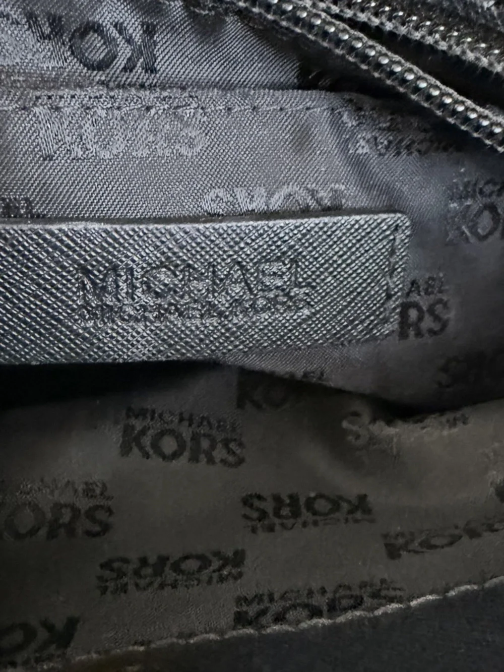 Michael Kors Small Saffiano Leather Top Handle Satchel Crossbody Bag Black Gold